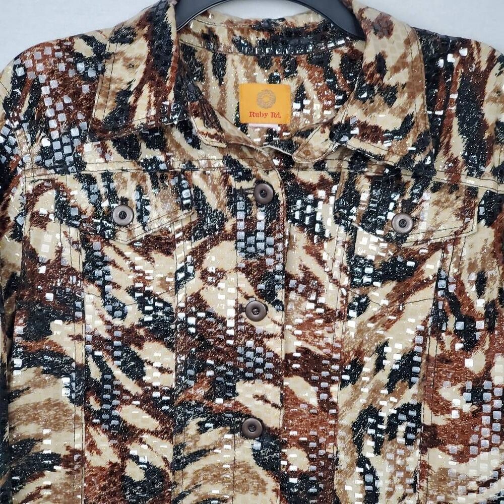 Ruby Rd. Small animal print Jacket - Picture 2 of 8
